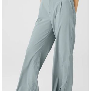 Alo Yoga High Waist Pursuit Trousers in Cosmic Grey Size XS Limited Edition